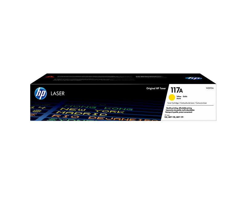 HP 117A Yellow Original Laser Toner Cartridge tonerpatron 1 stk