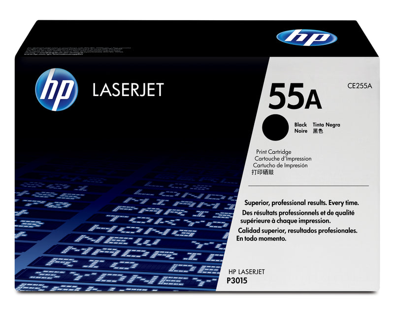 HP 55A Black Original LaserJet Toner Cartridge tonerpatron 1 stk