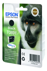 Epson Monkey T0891 blækpatron 1 stk Original Sort
