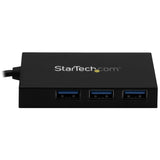 StarTech.com HB30A3A1CFB interface hub USB 3.2 Gen 1 (3.1 Gen 1) Type-A 5000 Mbit/s Sort