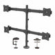 StarTech.com ARMQUAD skærmbeslag og -stativer 68,6 cm (27") Skrivebord Sort