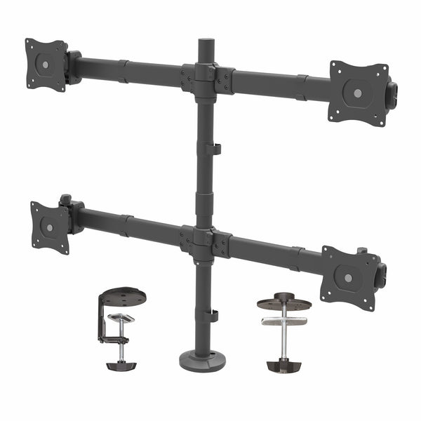 StarTech.com ARMQUAD skærmbeslag og -stativer 68,6 cm (27") Skrivebord Sort