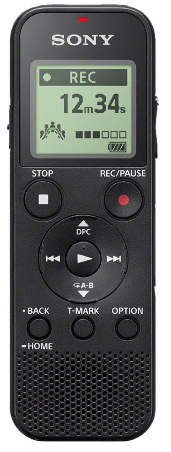 Sony ICD-PX370 Diktafon Intern hukommelse & flash kort Sort