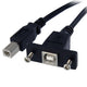StarTech.com USBPNLBFBM1 USB-kabel USB 2.0 0,3 m USB B Sort