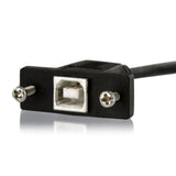 StarTech.com USBPNLBFBM1 USB-kabel USB 2.0 0,3 m USB B Sort