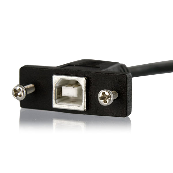StarTech.com USBPNLBFBM1 USB-kabel USB 2.0 0,3 m USB B Sort