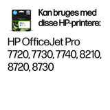 HP 953XL High Yield Cyan Original Ink Cartridge blækpatron 1 stk Højt (XL) udbytte Blå