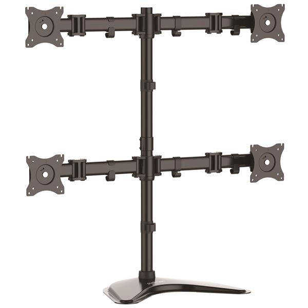 StarTech.com ARMBARQUAD skærmbeslag og -stativer 68,6 cm (27") Skrivebord Sort