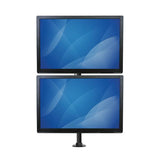 StarTech.com ARMDUALV skærmbeslag og -stativer 68,6 cm (27") Skrivebord Sort