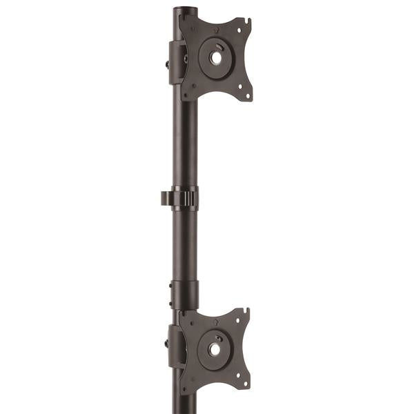 StarTech.com ARMDUALV skærmbeslag og -stativer 68,6 cm (27") Skrivebord Sort