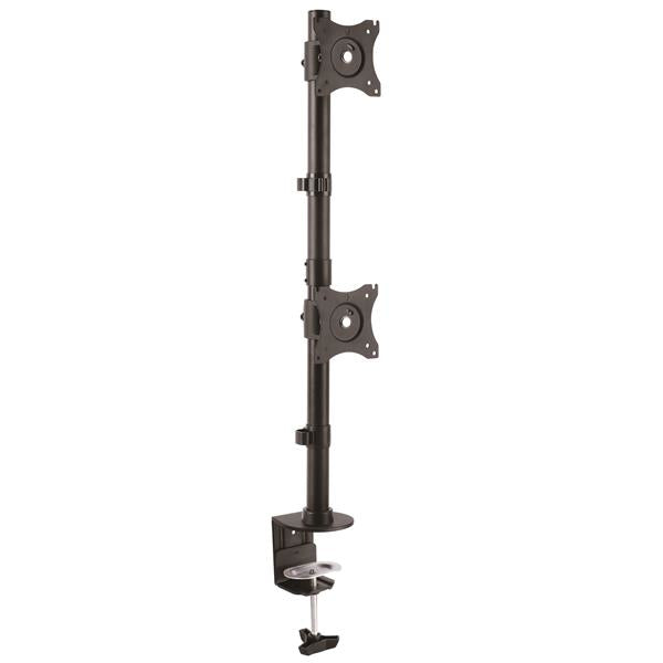 StarTech.com ARMDUALV skærmbeslag og -stativer 68,6 cm (27") Skrivebord Sort