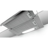 Bosch Serie 4 DFT63AC50 emhætte Semi indbygget (træk ud) Sølv 360 m³/t