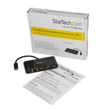 StarTech.com HB30C3AGEPD dockingstation Ledningsført USB 3.2 Gen 1 (3.1 Gen 1) Type-C Sort