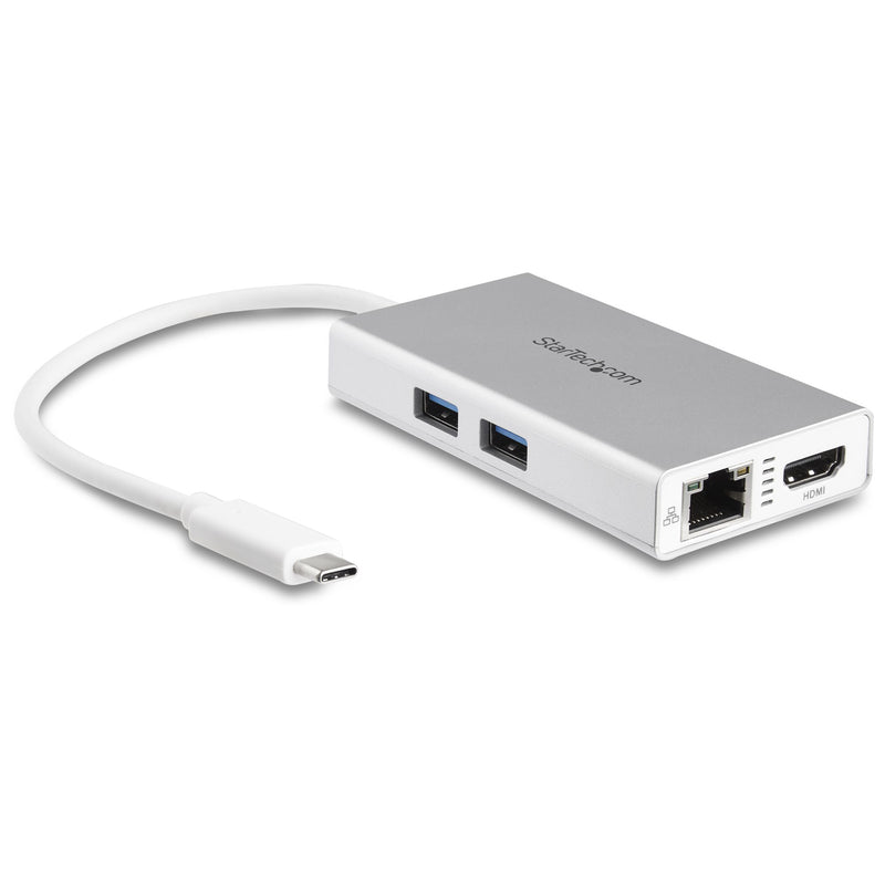 StarTech.com DKT30CHPDW dockingstation Ledningsført USB 3.2 Gen 1 (3.1 Gen 1) Type-C Sølv, Hvid