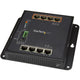 StarTech.com IES81GPOEW netværksswitch Administreret L2 Gigabit Ethernet (10/100/1000) Strøm over Ethernet (PoE) Sort