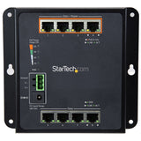 StarTech.com IES81GPOEW netværksswitch Administreret L2 Gigabit Ethernet (10/100/1000) Strøm over Ethernet (PoE) Sort