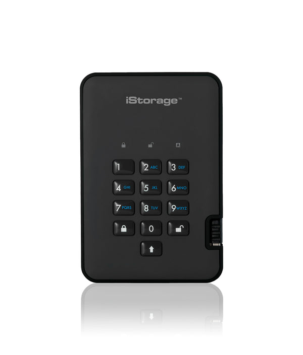 iStorage diskAshur 2 ekstern harddisk 500 GB 5400 rpm USB Type-A 3.2 Gen 1 (3.1 Gen 1) Sort