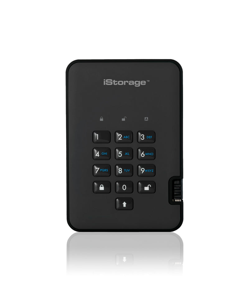 iStorage diskAshur 2 ekstern harddisk 1 TB 5400 rpm USB Type-A 3.2 Gen 1 (3.1 Gen 1) Sort