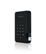 iStorage diskAshur 2 ekstern harddisk 1 TB 5400 rpm USB Type-A 3.2 Gen 1 (3.1 Gen 1) Sort