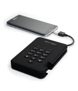 iStorage diskAshur 2 ekstern harddisk 1 TB 5400 rpm USB Type-A 3.2 Gen 1 (3.1 Gen 1) Sort