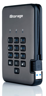 iStorage diskAshur PRO2 ekstern harddisk 4 TB 5400 rpm 2.5" USB Type-A 3.2 Gen 1 (3.1 Gen 1) Sort