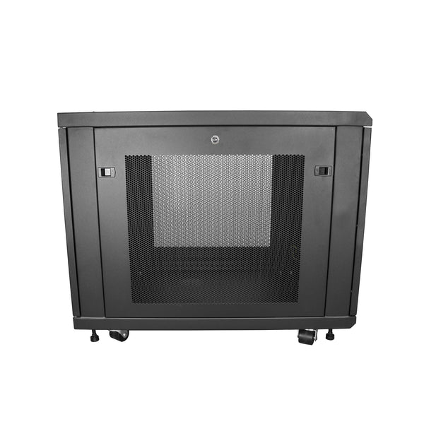 StarTech.com RK1233BKM stativ 12U Fritstående reol Sort
