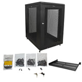 StarTech.com RK1833BKM stativ 18U Fritstående reol Sort