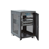 StarTech.com RK1833BKM stativ 18U Fritstående reol Sort