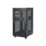 StarTech.com RK2433BKM stativ 24U Fritstående reol Sort