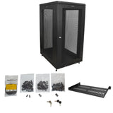 StarTech.com RK2433BKM stativ 24U Fritstående reol Sort