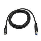 StarTech.com USB315CB2M USB-kabel USB 3.2 Gen 1 (3.1 Gen 1) 2 m USB C USB B Sort