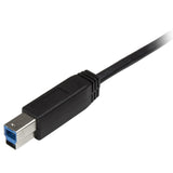 StarTech.com USB315CB2M USB-kabel USB 3.2 Gen 1 (3.1 Gen 1) 2 m USB C USB B Sort