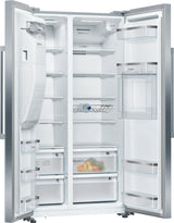 Bosch Serie 6 KAG93AIEP side-by-side køle-fryseskab Fritstående 560 L Rustfrit stål