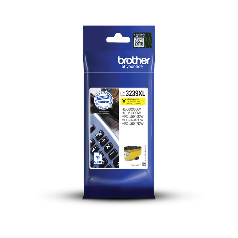 Brother LC-3239XLY blækpatron 1 stk Original Højt (XL) udbytte Gul