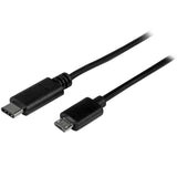 StarTech.com USB2CUB50CM USB-kabel USB 2.0 0,5 m USB C Micro-USB B Sort