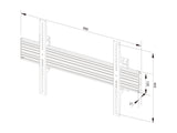 Multibrackets 3996 skærmbeslag til skiltning 165,1 cm (65") Sort