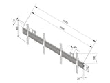 Multibrackets 4009 skærmbeslag til skiltning 165,1 cm (65") Sort