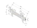 Multibrackets 4054 skærmbeslag til skiltning 165,1 cm (65") Sort