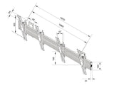 Multibrackets 4061 skærmbeslag til skiltning 165,1 cm (65") Sort