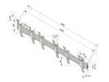 Multibrackets 4078 skærmbeslag til skiltning 165,1 cm (65") Sort