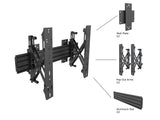 Multibrackets 4115 skærmbeslag til skiltning 165,1 cm (65") Sort