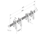 Multibrackets 4122 skærmbeslag til skiltning 165,1 cm (65") Sort