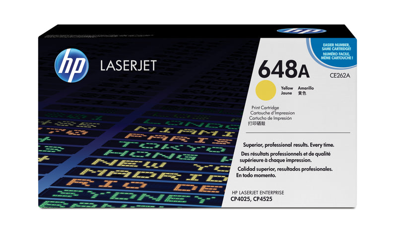 HP 648A Yellow Original LaserJet Toner Cartridge tonerpatron 1 stk
