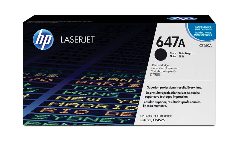 HP 647A Black Original LaserJet Toner Cartridge tonerpatron 1 stk