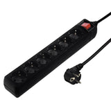 Hama 137265 stikdåse 3 m 6 AC stikkontakt(er) Indendørs Sort
