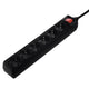 Hama 137265 stikdåse 3 m 6 AC stikkontakt(er) Indendørs Sort