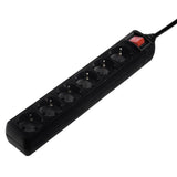 Hama 137265 stikdåse 3 m 6 AC stikkontakt(er) Indendørs Sort