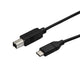 StarTech.com USB2CB50CM USB-kabel USB 2.0 0,5 m USB C USB B Sort
