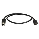 StarTech.com USB2CB50CM USB-kabel USB 2.0 0,5 m USB C USB B Sort