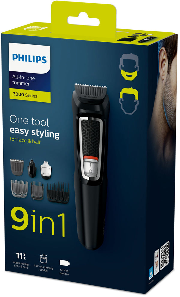 Philips MULTIGROOM Series 3000 MG3740/15 skæg- og hårtrimmer Sort Nikkel-Metalhydrid (NiMH)